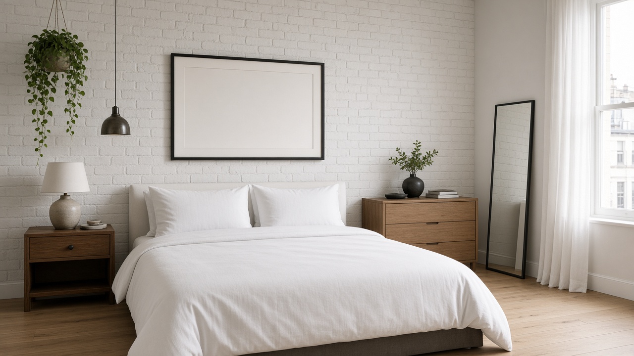 A freshly made bedroom after a professional clean