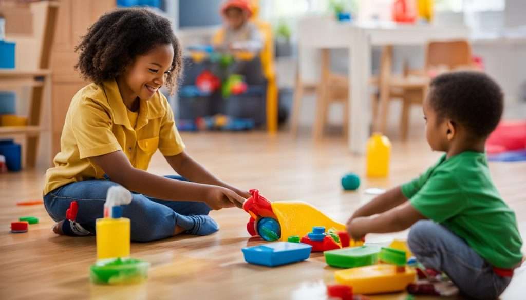 cleaning process in child care settings