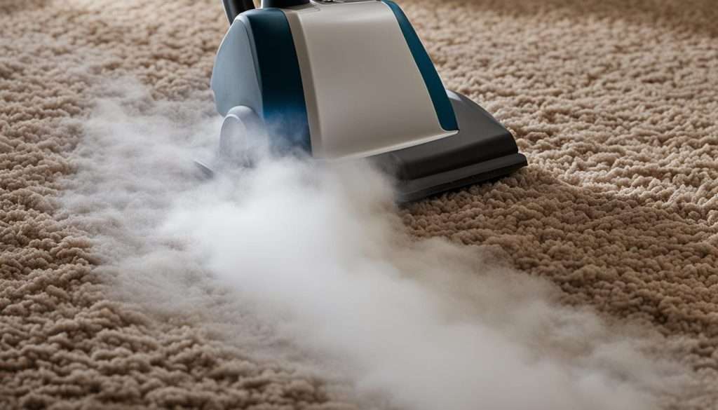 deep cleaning with steam cleaning