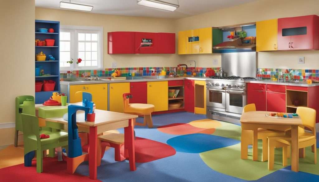 high-touch surfaces in child care settings